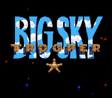 Big Sky Trooper (USA) (Beta) screen shot title